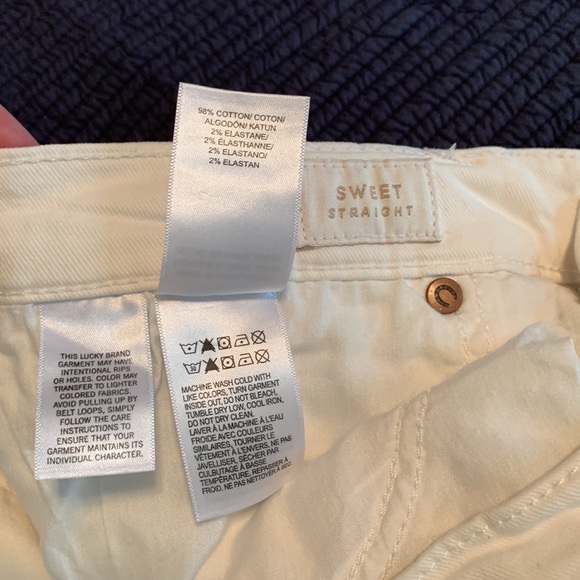 NWOT lucky brand Sweet straight in winter white - Picture 4 of 7